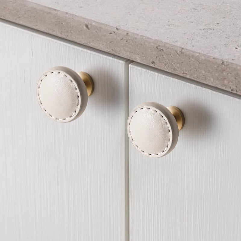 TAVEN - Knob - Zinc Alloy + PU Leather